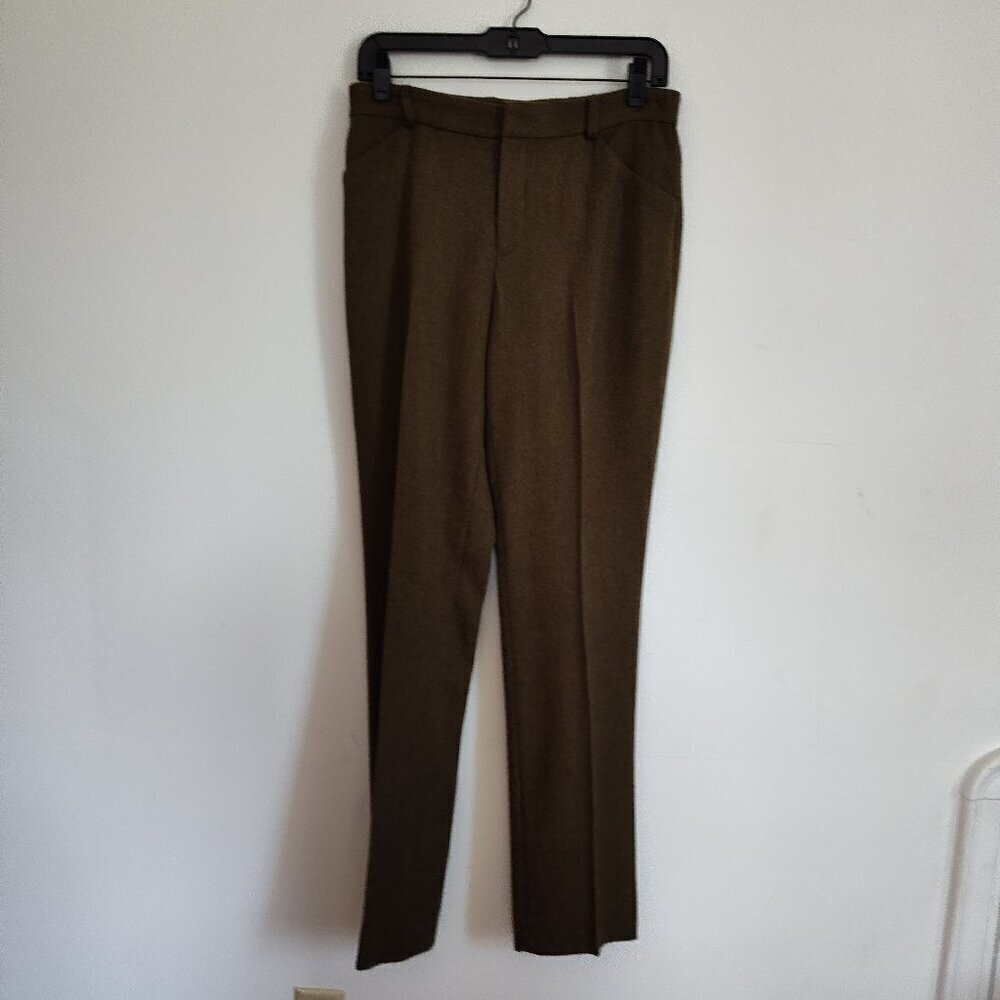 Lauren Ralph Lauren Green Tweed Wool Pants
